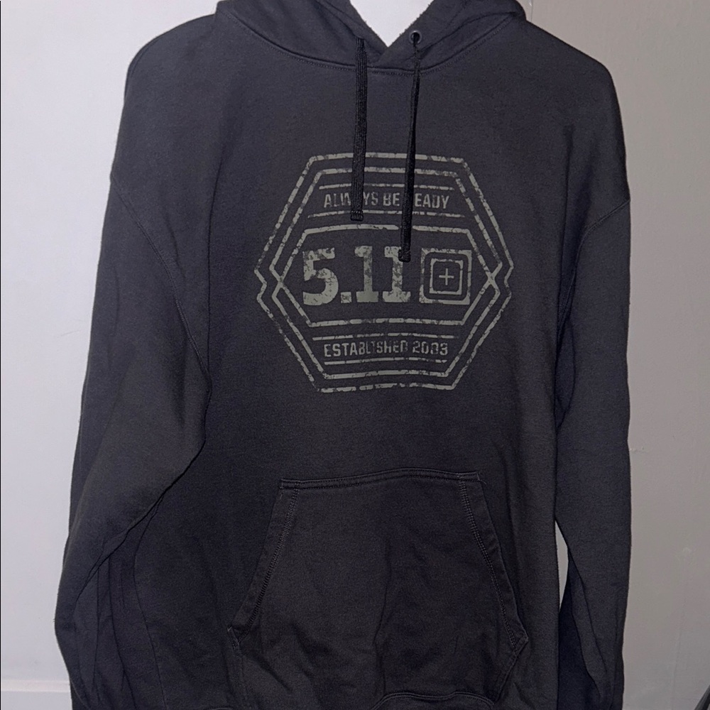Men’s Gray 5.11 Hoodie - Large